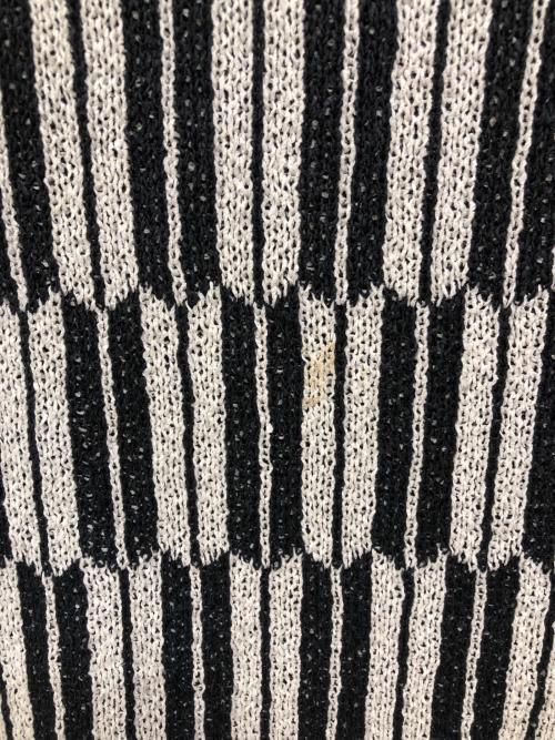 Needles（ニードルズ）Needles (ニードルズ) Polo Sweater ブラック×ホワイト サイズ:Sの古着・服飾アイテム