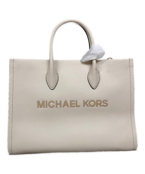 MICHAEL KORS（マイケル・コース）MICHAEL KORS (マイケル・コース) MIRELLA 2WAY トートバッグ アイボリーの古着・服飾アイテム