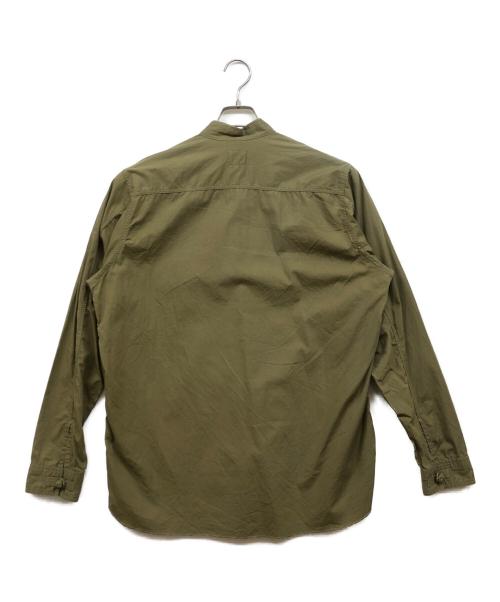 Needles（ニードルズ）Needles (ニードルズ) チャイナボタン バンドカラーシャツ カーキ サイズ:Mの古着・服飾アイテム