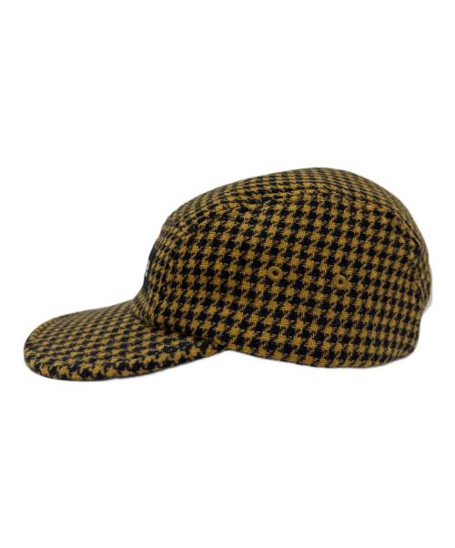 SUPREME（シュプリーム）Supreme (シュプリーム) 23FW BOUCLE HOUNDSTOOTH CAP イエローの古着・服飾アイテム
