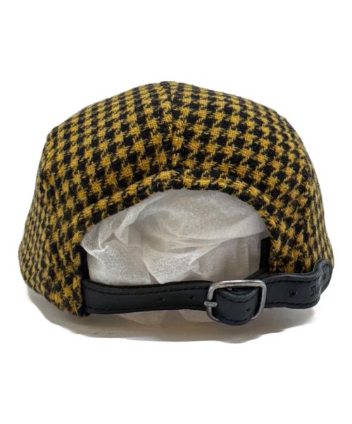 SUPREME（シュプリーム）Supreme (シュプリーム) 23FW BOUCLE HOUNDSTOOTH CAP イエローの古着・服飾アイテム