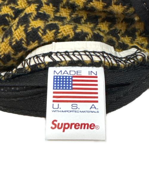 SUPREME（シュプリーム）Supreme (シュプリーム) 23FW BOUCLE HOUNDSTOOTH CAP イエローの古着・服飾アイテム