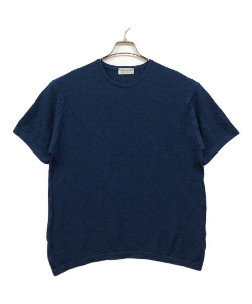 JOHN SMEDLEY（ジョンスメドレー）JOHN SMEDLEY (ジョンスメドレー) ショートスリーブニット ネイビー サイズ:XXLの古着・服飾アイテム