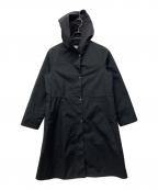 J.PRESSジェイプレス）の古着「スパンナイロンタッサー フーデッドコート」｜ブラック