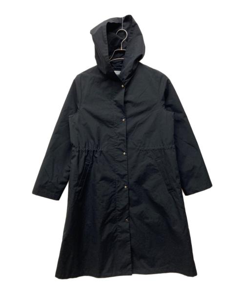 J.PRESS（ジェイプレス）J.PRESS (ジェイプレス) スパンナイロンタッサー フーデッドコート ブラック サイズ:9の古着・服飾アイテム