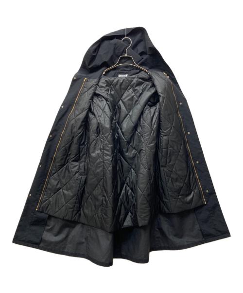 J.PRESS（ジェイプレス）J.PRESS (ジェイプレス) スパンナイロンタッサー フーデッドコート ブラック サイズ:9の古着・服飾アイテム