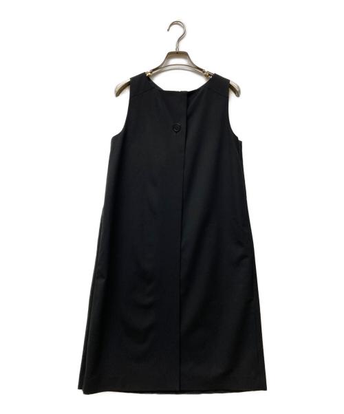 theory（セオリー）theory (セオリー) ノースリーブワンピース ブラック サイズ:2の古着・服飾アイテム