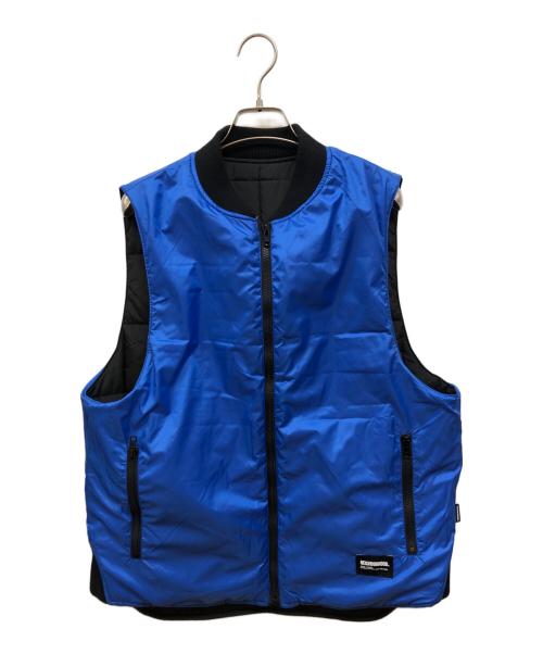 NEIGHBORHOOD（ネイバーフッド）NEIGHBORHOOD (ネイバーフッド) 25AW REVERSIBLE PADDED VEST/25AWリバーシブルパテッドベスト ブラック×ブルー サイズ:Mの古着・服飾アイテム