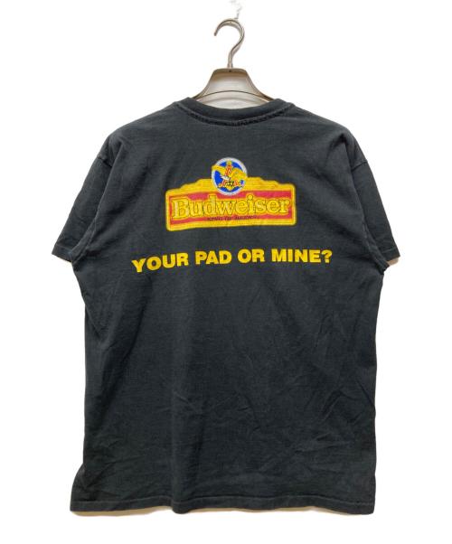 BUDWEISER（バドワイザー）BUDWEISER (バドワイザー) 90's FLOG PRINT TEE ブラック サイズ:XLの古着・服飾アイテム