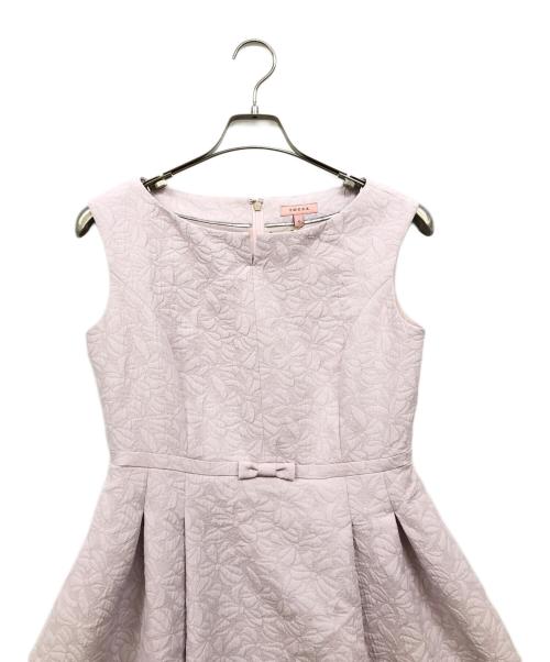 TOCCA（トッカ）TOCCA (トッカ) 【消臭・洗える】RIBBON LABYRINTH JACQUARD ドレス ピンク サイズ:4の古着・服飾アイテム
