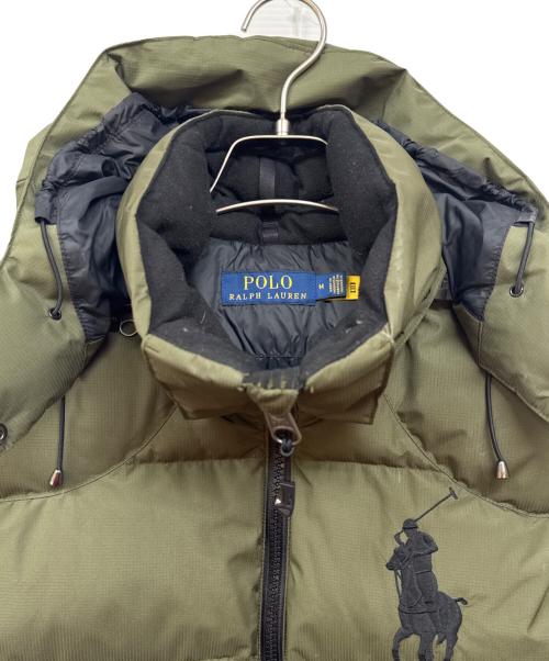 POLO RALPH LAUREN（ポロ・ラルフローレン）POLO RALPH LAUREN (ポロ・ラルフローレン) ビッグポニーダウンベスト カーキ サイズ:Mの古着・服飾アイテム