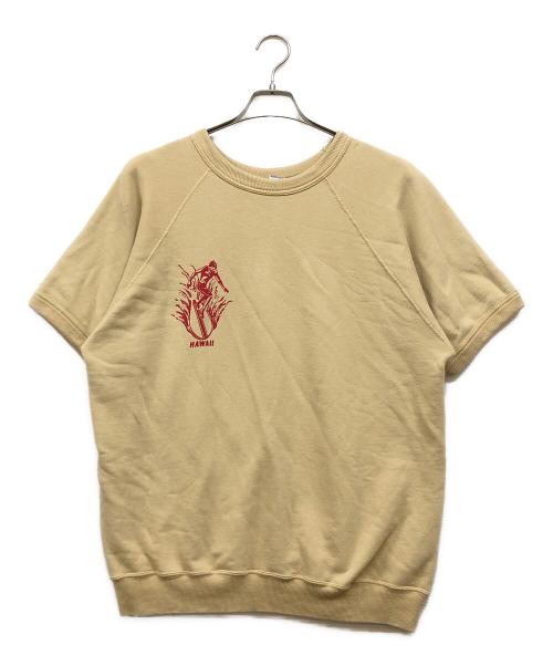 WAREHOUSE（ウエアハウス）WAREHOUSE (ウエアハウス) 半袖スウェット ベージュ サイズ:XLの古着・服飾アイテム