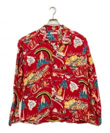 Sun Surf（サンサーフ）の古着「アロハシャツ」｜レッド