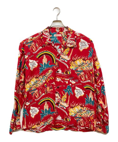 Sun Surf（サンサーフ）Sun Surf (サンサーフ) アロハシャツ レッド サイズ:XXLの古着・服飾アイテム