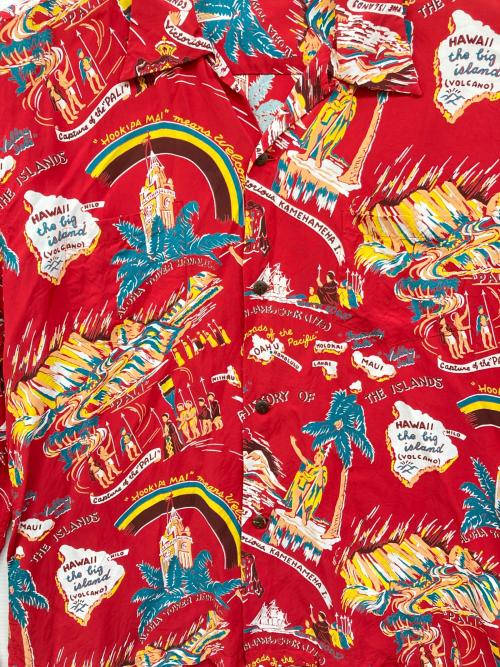 Sun Surf（サンサーフ）Sun Surf (サンサーフ) アロハシャツ レッド サイズ:XXLの古着・服飾アイテム