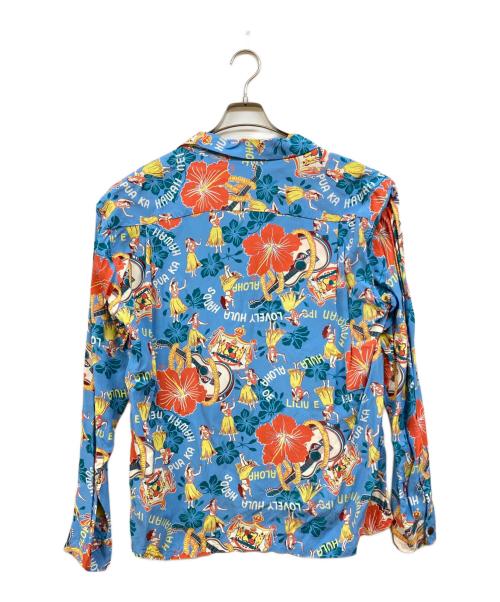 Sun Surf（サンサーフ）Sun Surf (サンサーフ) LOVELY HULA HANDS ブルー サイズ:XLの古着・服飾アイテム