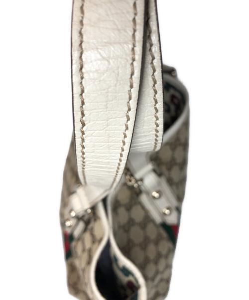 GUCCI（グッチ）GUCCI (グッチ) シェリーライン GGキャンバス トートバッグ アイボリーの古着・服飾アイテム