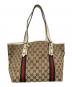 GUCCI（グッチ）の古着「シェリーライン GGキャンバス トートバッグ」｜アイボリー