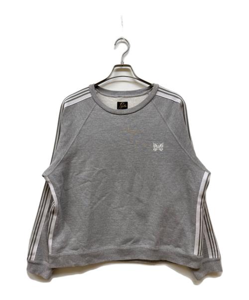 Needles（ニードルズ）Needles (ニードルズ) LHP (エルエイチピー) 別注 TRACK CREW NECK TOP グレー サイズ:Mの古着・服飾アイテム