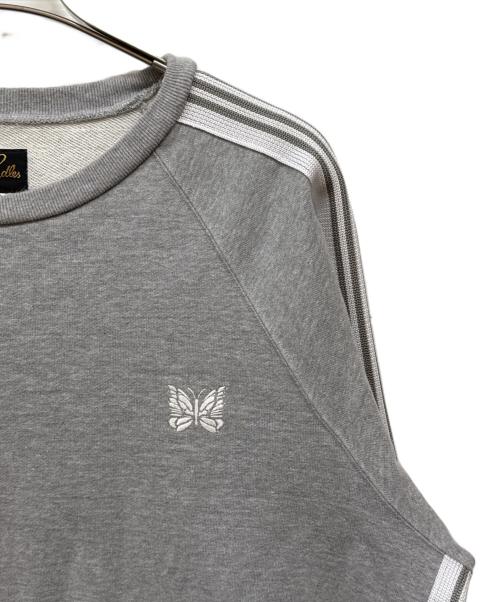 Needles（ニードルズ）Needles (ニードルズ) LHP (エルエイチピー) 別注 TRACK CREW NECK TOP グレー サイズ:Mの古着・服飾アイテム