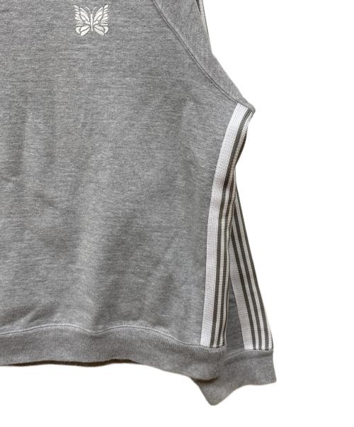 Needles（ニードルズ）Needles (ニードルズ) LHP (エルエイチピー) 別注 TRACK CREW NECK TOP グレー サイズ:Mの古着・服飾アイテム