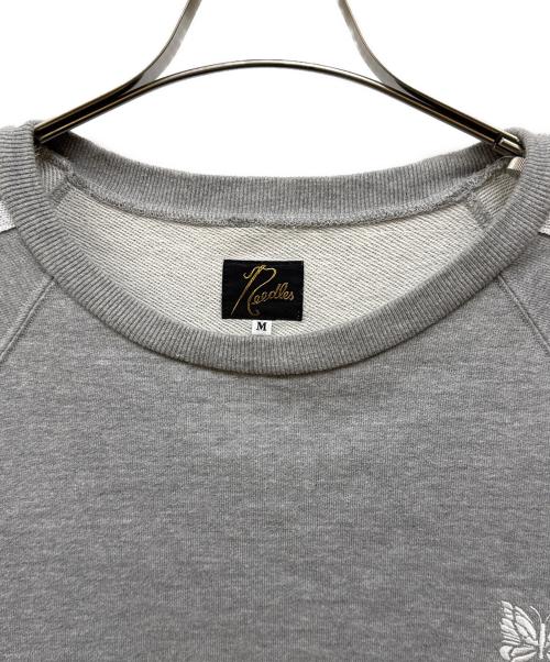 Needles（ニードルズ）Needles (ニードルズ) LHP (エルエイチピー) 別注 TRACK CREW NECK TOP グレー サイズ:Mの古着・服飾アイテム
