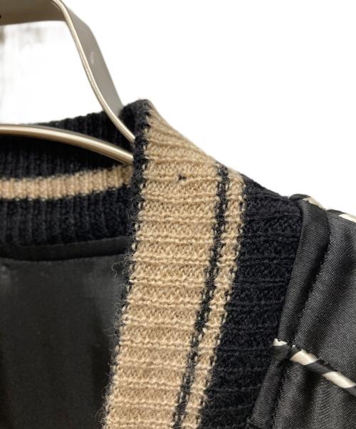 +8 PARIS ROCK（プラスエイトパリスロック）+8 PARIS ROCK (プラスエイトパリスロック) スカジャン ブラック サイズ:ｌの古着・服飾アイテム