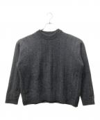 ATONエイトン）の古着「MOHAIR SILK SHAGGY RANDOM RIB CREWNECKモヘアシルクシャギーニットセーター」｜グレー