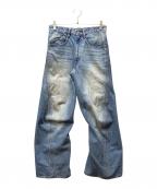 NVRFRGTネヴァーフォーゲット）の古着「3D Twisted Wide Leg Jeans」｜インディゴ