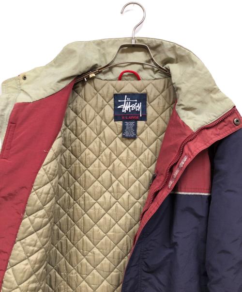 stussy（ステューシー）stussy (ステューシー) 90’ｓナイロンジャケット ネイビー サイズ:XLの古着・服飾アイテム