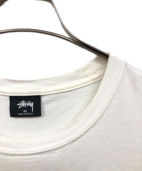 stussy（ステューシー）stussy (ステューシー) シャドーマンTEE ホワイト サイズ:XLの古着・服飾アイテム