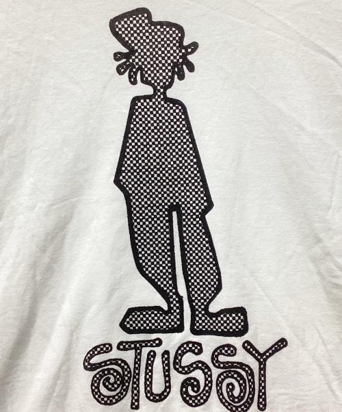 stussy（ステューシー）stussy (ステューシー) シャドーマンTEE ホワイト サイズ:XLの古着・服飾アイテム
