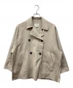 IENAイエナ）の古着「スーパー160ダブルフェイス ショートコート」｜アイボリー