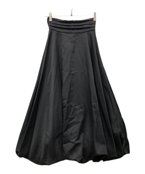 L'AUBE BLANC（ローブ ブラン）L'AUBE BLANC (ローブ ブラン) Waist Drape Balloon skirt ブラック サイズ:Sの古着・服飾アイテム