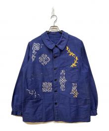 SUPER TEBMOC（スーパーテブモック）の古着「モールスキンジャケット」｜ブルー