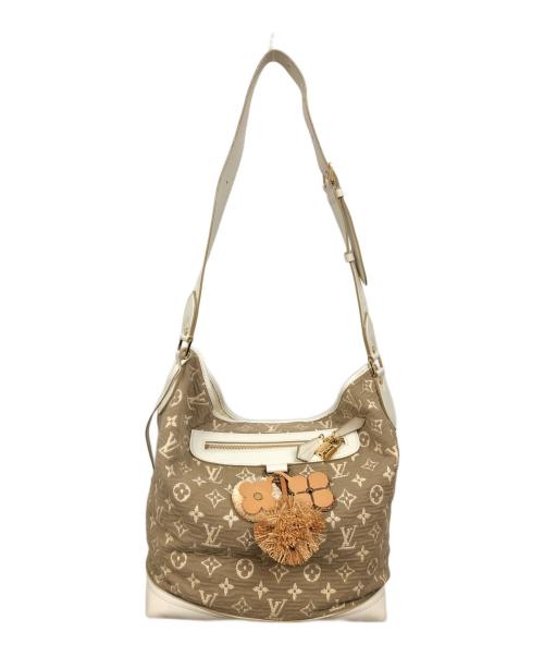 LOUIS VUITTON（ルイ ヴィトン）LOUIS VUITTON (ルイ ヴィトン) ショルダーバッグ ホワイト×ベージュの古着・服飾アイテム