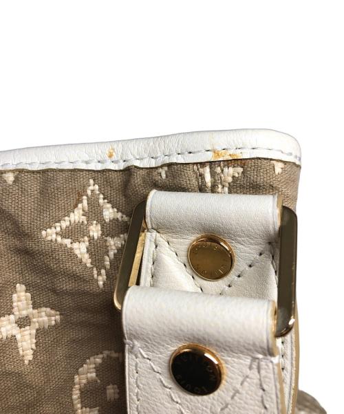 LOUIS VUITTON（ルイ ヴィトン）LOUIS VUITTON (ルイ ヴィトン) ショルダーバッグ ホワイト×ベージュの古着・服飾アイテム