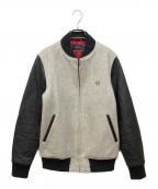 FRED PERRYフレッドペリー）の古着「メルトンスタジャン」｜グレー