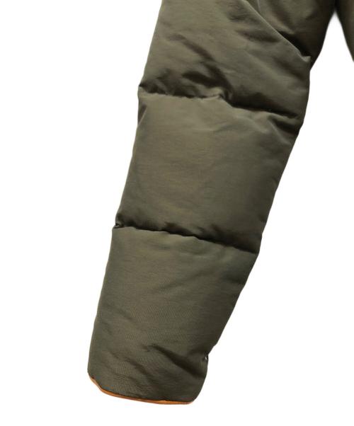 Pen Field（ペンフィールド）Pen Field (ペンフィールド) レザーヨーク ダウンジャケット オリーブ サイズ:Sの古着・服飾アイテム