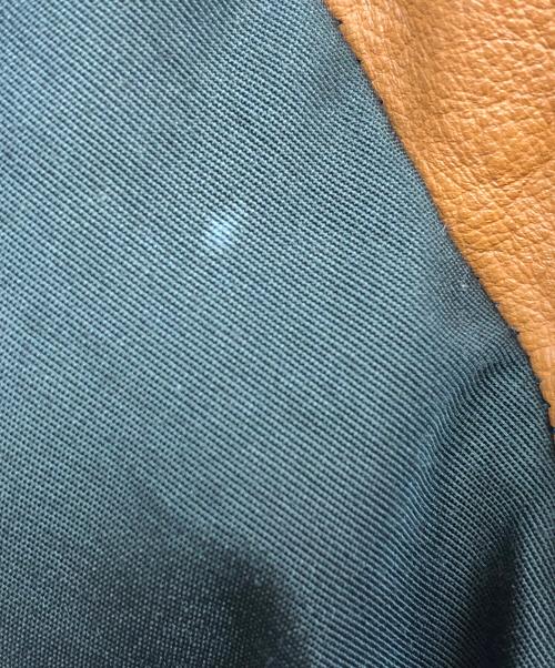 Pen Field（ペンフィールド）Pen Field (ペンフィールド) レザーヨーク ダウンジャケット オリーブ サイズ:Sの古着・服飾アイテム