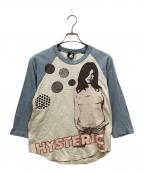 Hysteric Glamourヒステリックグラマー）の古着「ラグランカットソー」｜ブルー