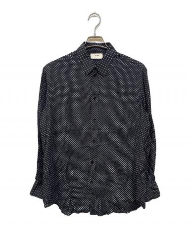 【CELINE】ドットプリント シルク レーヨン クラシックシャツ バニラ 40 中古・古着通販】CELINE (セリーヌ) CLASSIC SHIRT IN DOT PRINTED