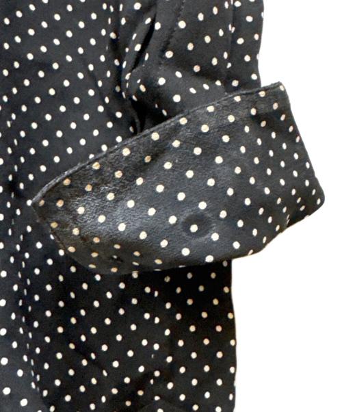 CELINE（セリーヌ）CELINE (セリーヌ) CLASSIC SHIRT IN DOT PRINTED VISCOSE ブラック サイズ:40の古着・服飾アイテム