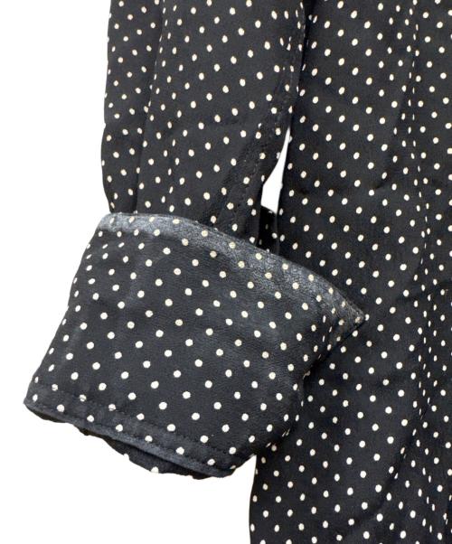 CELINE（セリーヌ）CELINE (セリーヌ) CLASSIC SHIRT IN DOT PRINTED VISCOSE ブラック サイズ:40の古着・服飾アイテム