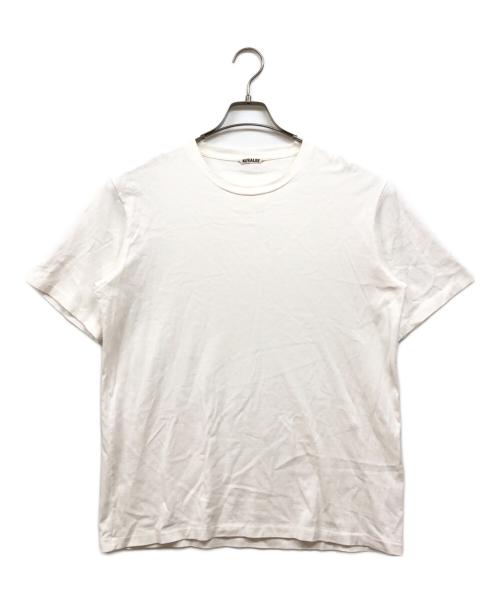 AURALEE（オーラリー）AURALEE (オーラリー) LUSTER PLAITING TEE ホワイト サイズ:3の古着・服飾アイテム