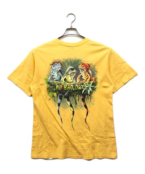 stussy（ステューシー）stussy (ステューシー) NO BAD DAYS TEE イエロー サイズ:Mの古着・服飾アイテム