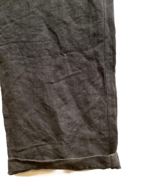 nestrobe confect（ネストローブ コンフェクト）nestrobe confect (ネストローブ コンフェクト) ブラックリネンキャンバス サスペンダーパンツ グレー サイズ:SIZE 4の古着・服飾アイテム