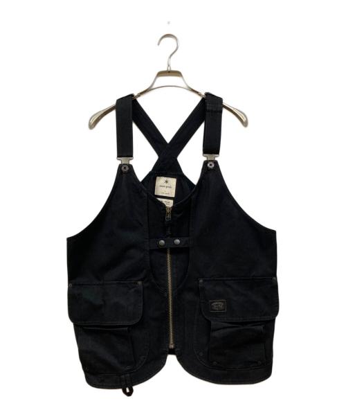Snow peak（スノーピーク）Snow peak (スノーピーク) TAKIBI CANVAS VEST ブラック サイズ:Lの古着・服飾アイテム