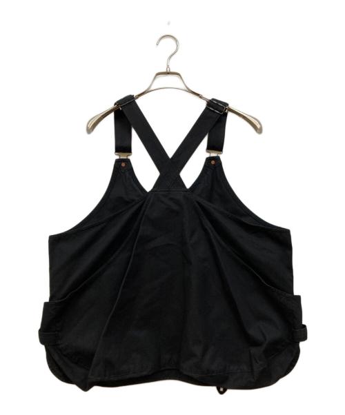 Snow peak（スノーピーク）Snow peak (スノーピーク) TAKIBI CANVAS VEST ブラック サイズ:Lの古着・服飾アイテム