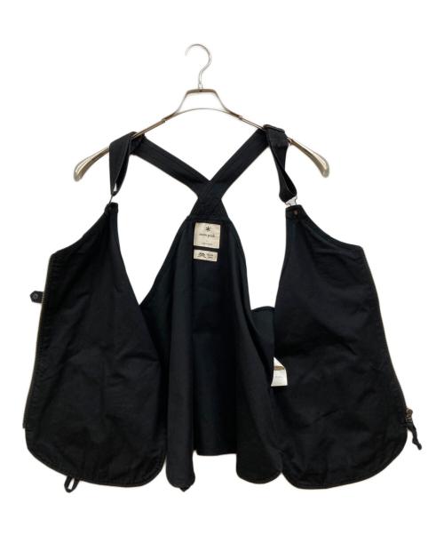 Snow peak（スノーピーク）Snow peak (スノーピーク) TAKIBI CANVAS VEST ブラック サイズ:Lの古着・服飾アイテム